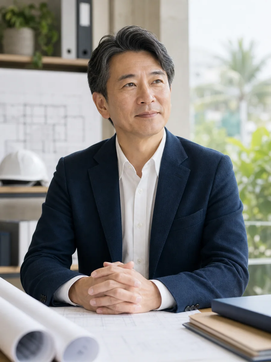 代表者プロフィール用のAI生成デモ画像